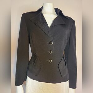 Women's black suit jacket blazer